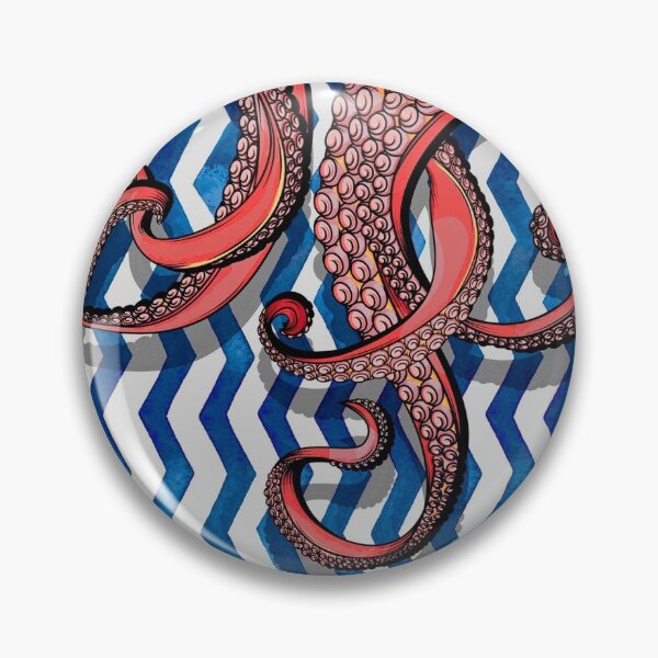 Item preview, Red octopus mask designed and sold by Attenea.