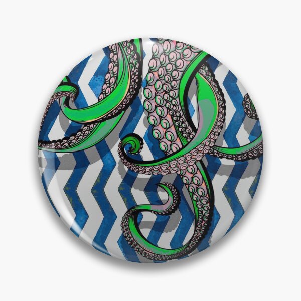 Item preview,  Green octopus mask designed and sold by Attenea.
