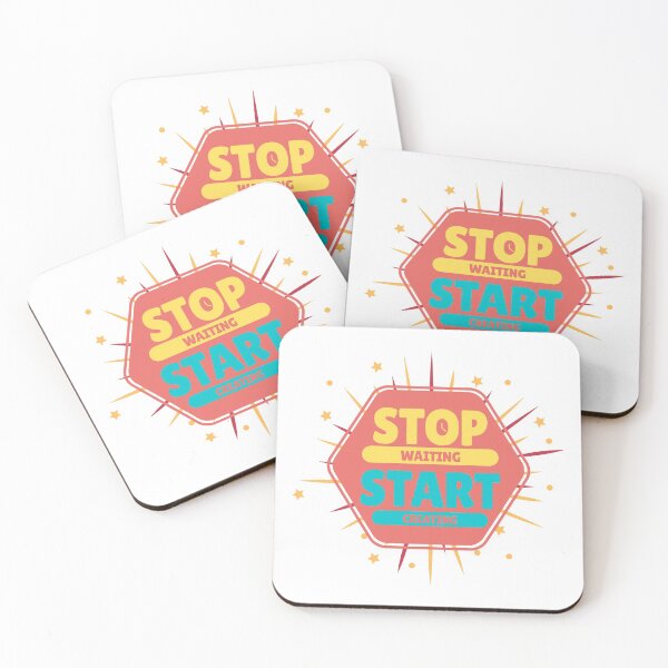 Item preview, STOP WAITING START CREATING birthday GIFT designed and sold by GBDesigner.