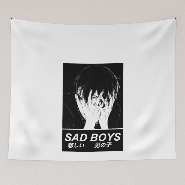 Item preview, SAD BOYS - SAD JAPANESE ANIME AESTHETIC designed and sold by PoserBoy.