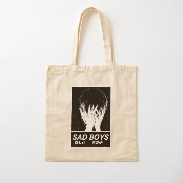 STUDY - SAD JAPANESE ANIME AESTHETIC Tote Bag by Poser_Boy