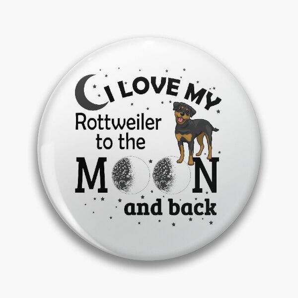 Item preview, I Love My Rottweiller To The Moon And Back! designed and sold by flipper42.