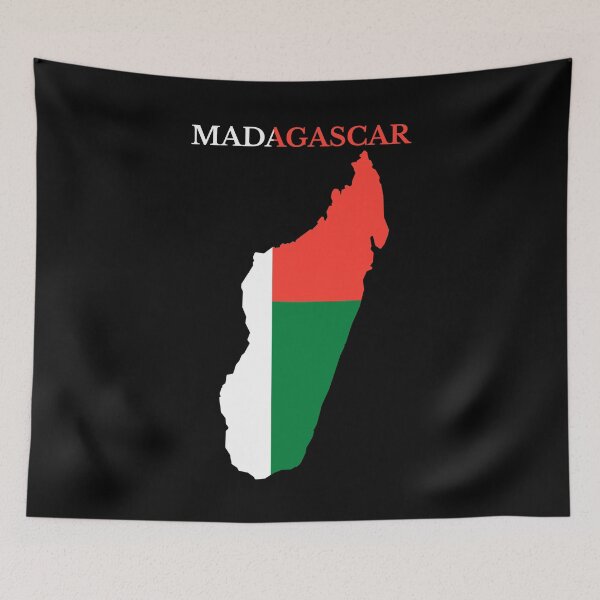 Item preview, Madagascar Map Flag designed and sold by marosharaf.