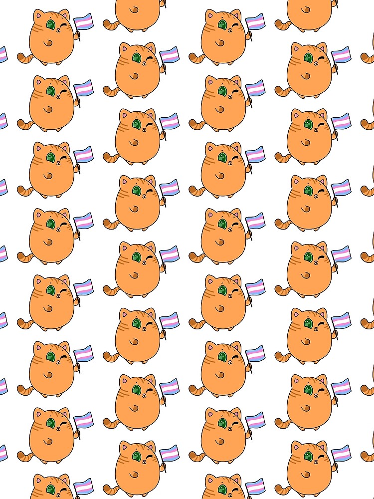 Thumbnail 3 of 3, Scarf, Trans cat designed and sold by Rustmm.
