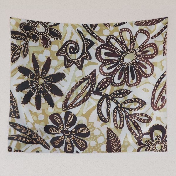 Item preview, Tribal Abstract Floral in Beige and Brown designed and sold by Leslie Rogers Todder.