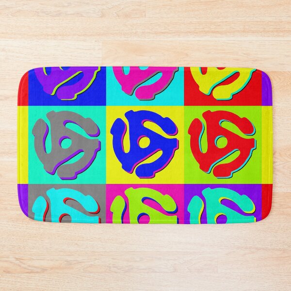 Item preview, Pop Art Retro Music 45 RPM Adapters DJ art designed and sold by Glimmersmith.