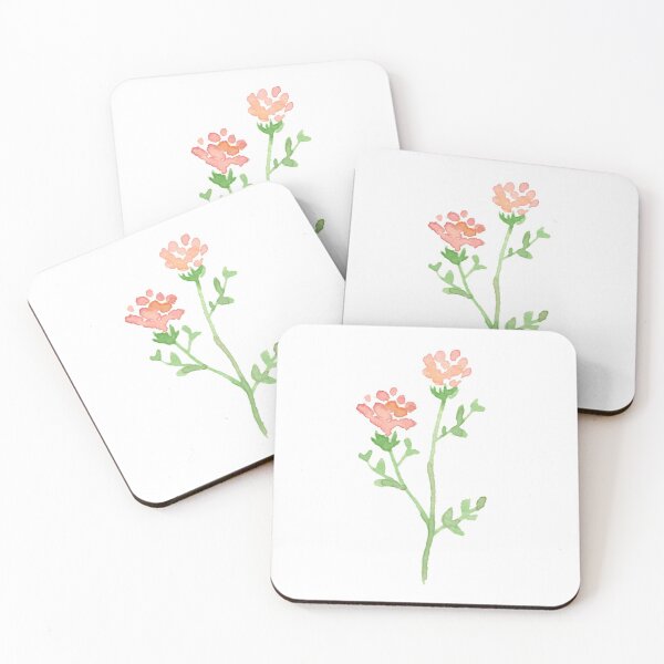 Item preview, Watercolor Pink Flowers designed and sold by sol gabi.