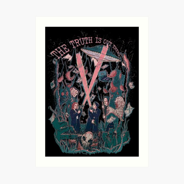 Out There Ode to The X Files Art Print