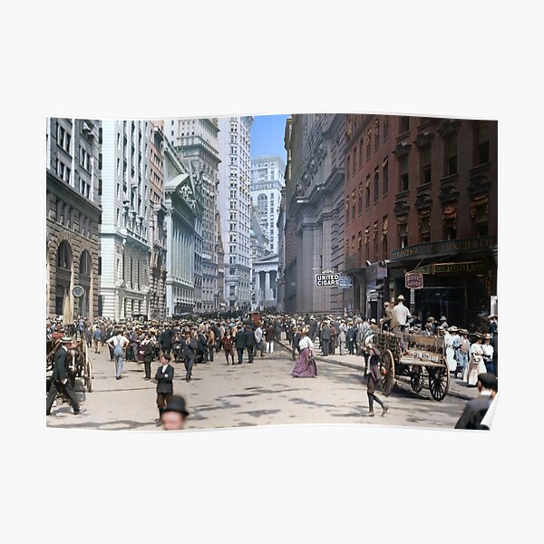 Curb Market in NYC, ca 1900 Poster