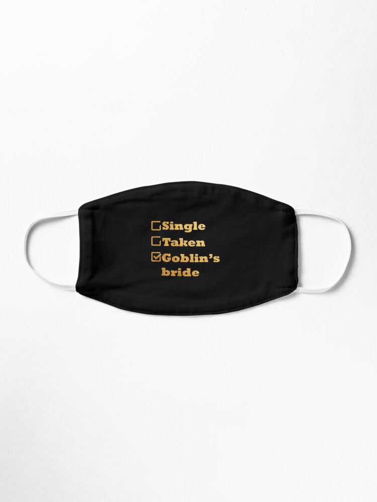Alternate view of Single Taken Goblin's Bride Gold Mask