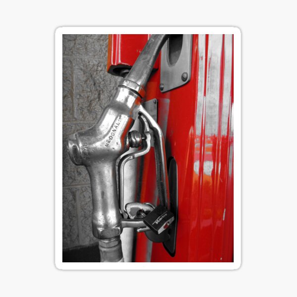 "Gas pump" Sticker by WilderDesignC Redbubble