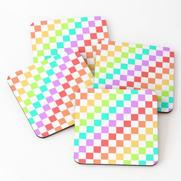 Item preview, Pastel Rainbow Checkerboard designed and sold by nats-designs.