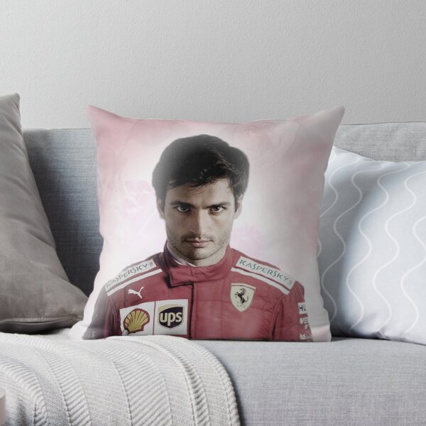 CARLOS SAINZ FERRARI 2021 Throw Pillow