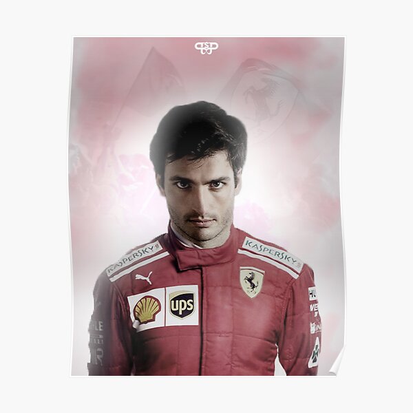 CARLOS SAINZ FERRARI 2021 Póster