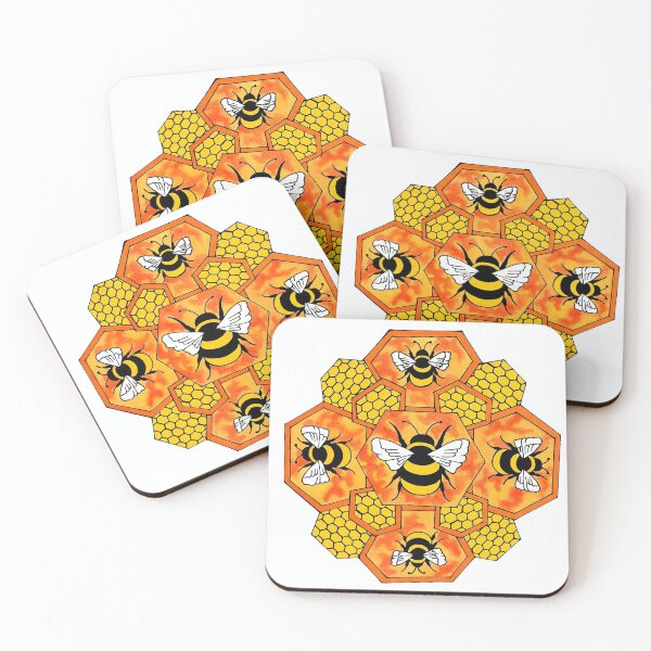 Item preview, Bee Honeycomb Mandala designed and sold by Shelly McClain.