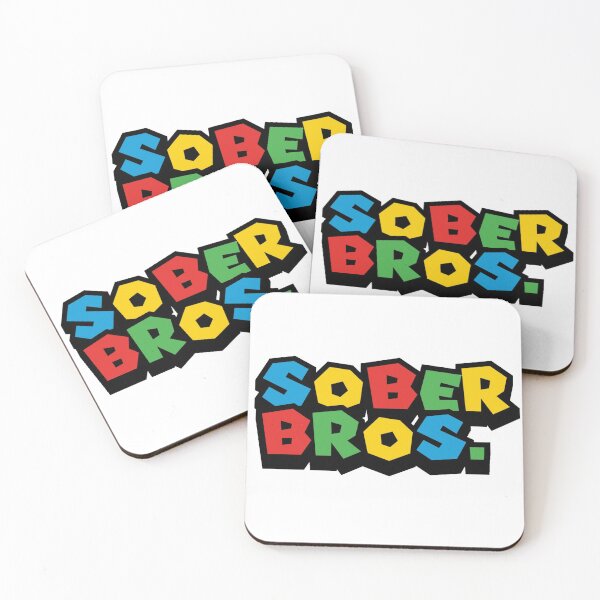 Item preview, Super Sober Bros  - Staying Sober Drug Addiction designed and sold by tees4gees.