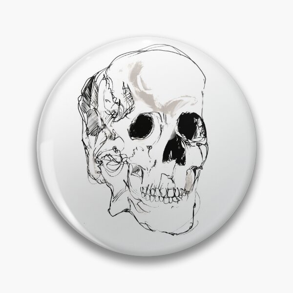 Item preview, Skull drawing designed and sold by Rachel Collier-Wilson.
