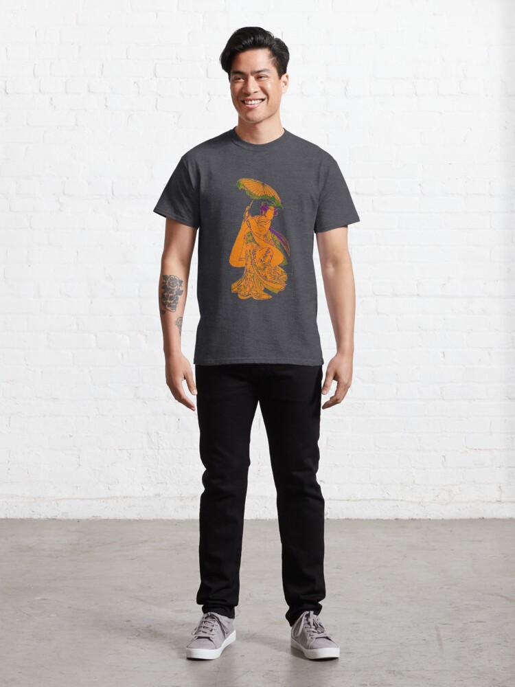 Alternate view of Yellow Japan Geisha Art Classic T-Shirt