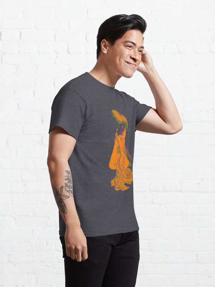 Alternate view of Yellow Japan Geisha Art Classic T-Shirt
