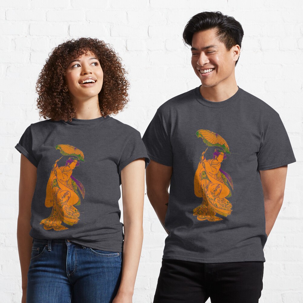 Yellow Japan Geisha Art Classic T-Shirt