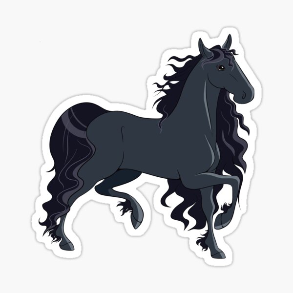 Sticker Friese Pferd Redbubble