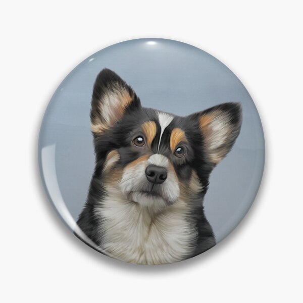 Item preview, Drawing Dog Welsh Corgi black designed and sold by bonidog.