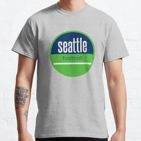 Seattle Seahawks T-Shirt Mens Medium All Over Graphic 12th Man Black Skyline