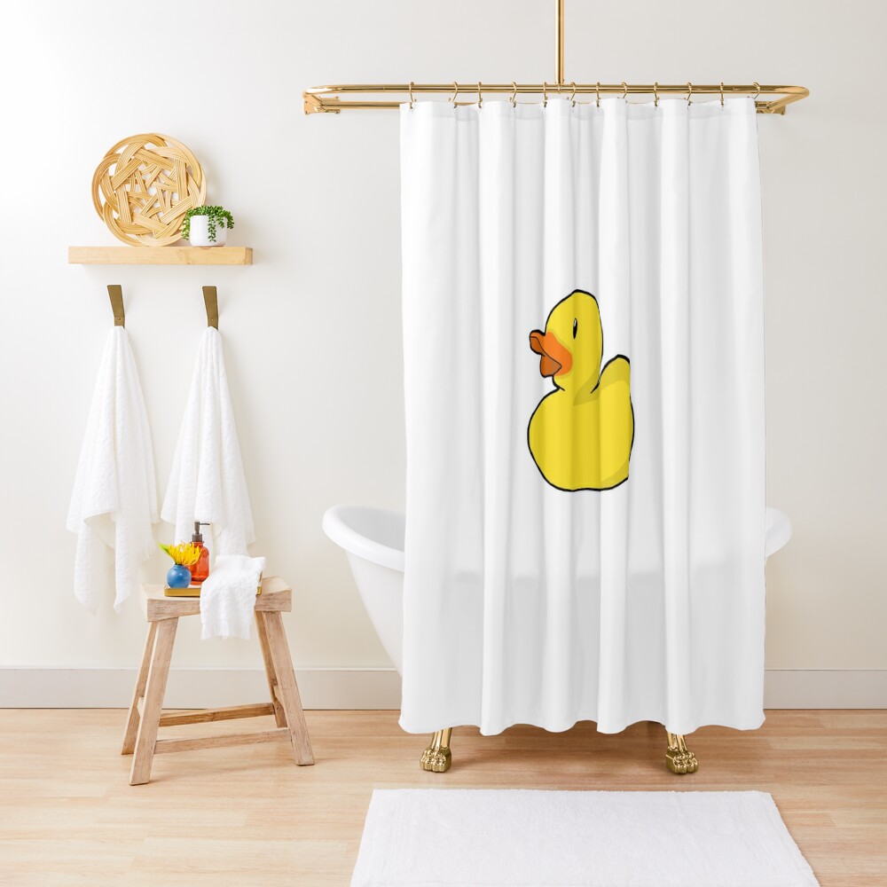 rubber duck shower curtain