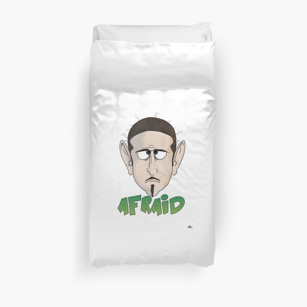 Afraid emotion face fear Duvet Cover