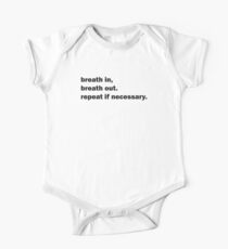 Breath in breath out Baby Body Kurzarm