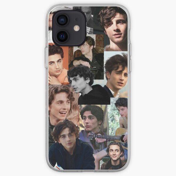 Timothee Chalamet Collage Funda blanda para iPhone