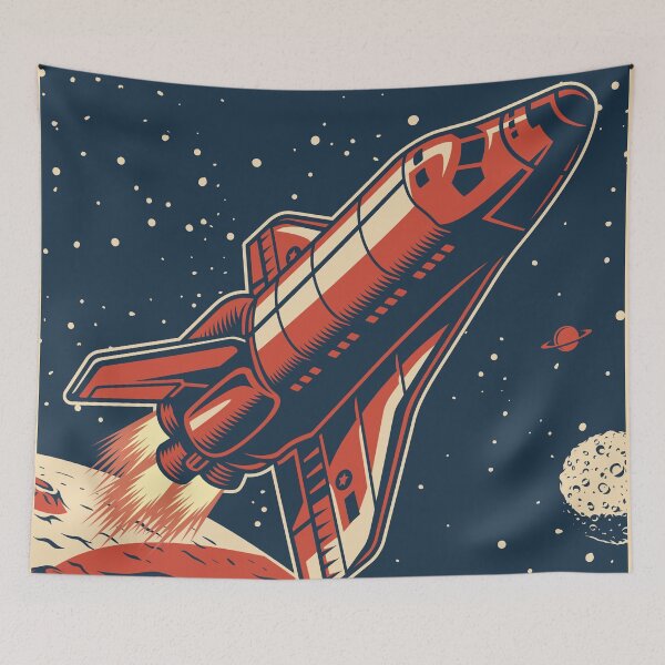Item preview, Beyond The Solar System Vintage Space Adventure designed and sold by Vector Scout Lab.