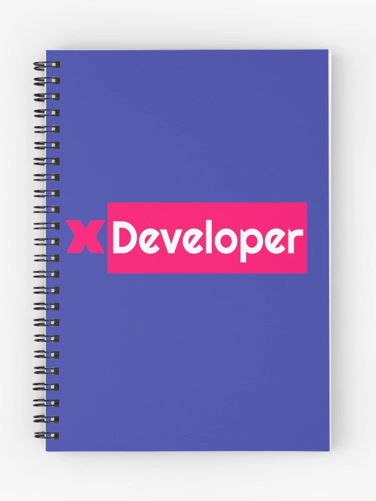 Thumbnail 1 of 3, Journal, X Developer Pink, Coding, Programming designed and sold by IASunshine.