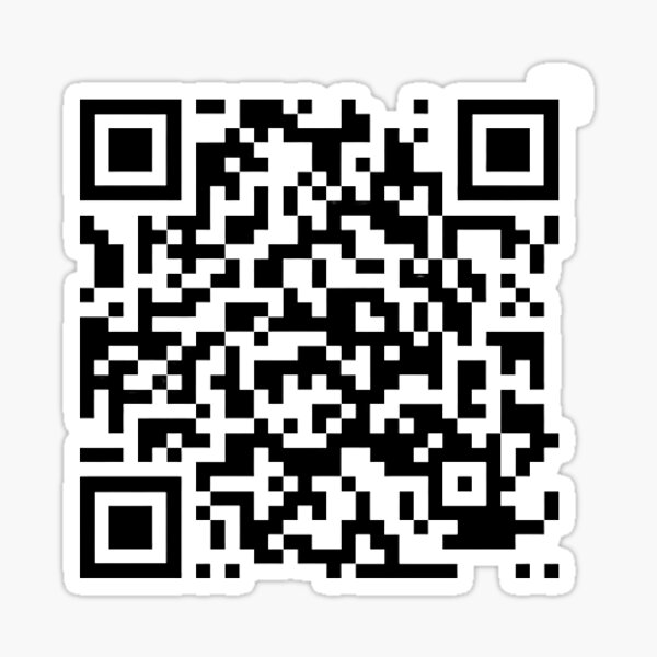 Bts On Music Video Qr Code Sticker By Meriley19 Redbubble - bts songs roblox id dynamite