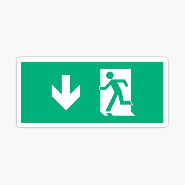 Sticker Pictogram/Egress Left 