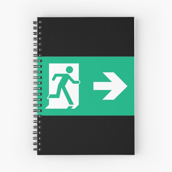 Item preview, Running Man Exit Sign, Right Hand Arrow designed and sold by cheapexitsigns.