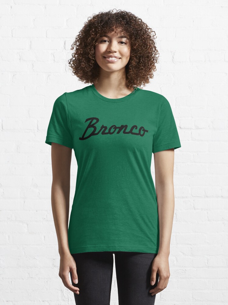 Ladies Ford Bronco Script Premium Tee, Medium / Military Green