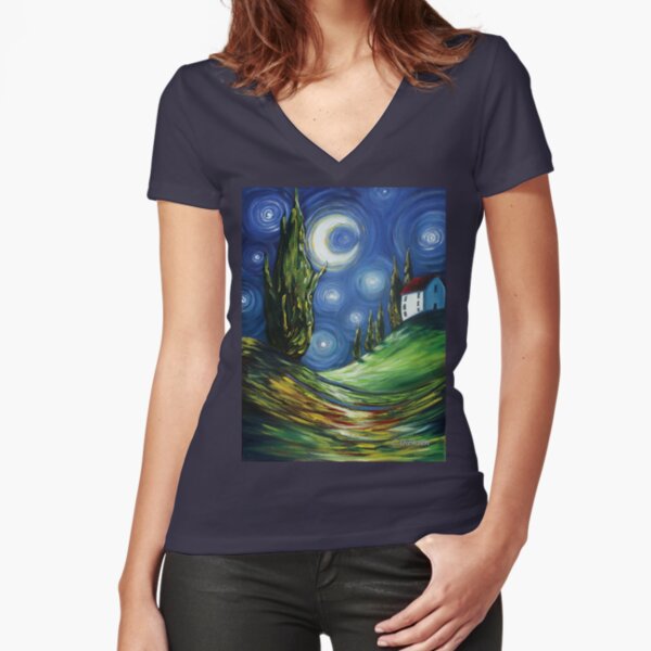 Fitted V-Neck T-Shirt