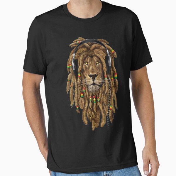 Rasta Lion Of Judah Jamaica Colors Reggae Dreadlock Rastafari Rasta Lover Essential T-Shirt