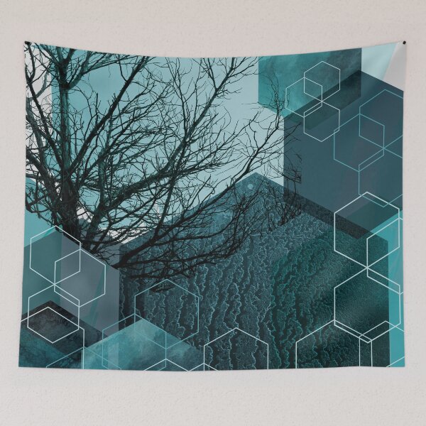 Item preview, Teal Tree Geometric designed and sold by UrbanEpiphany.