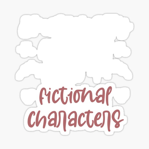 Artikel-Vorschau von Emotional verbunden mit fiktiven Charakteren, lustiges Shirt, lustiges T-Shirt, Zitat, Buchliebhaber,, designt und verkauft von Noussairox.
