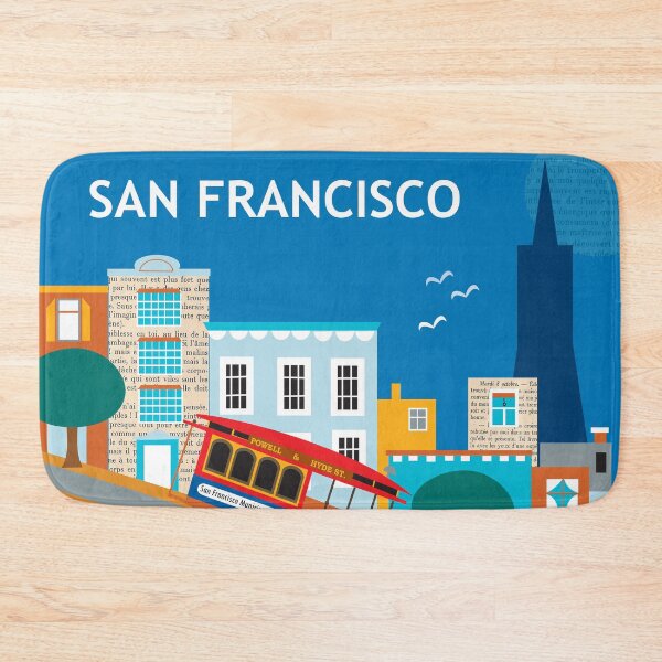 Item preview, Nob Hill San Francisco, California - Skyline Illustration by Loose Petals designed and sold by LoosePetals.