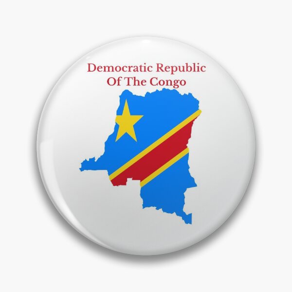 Item preview, Democratic Republic of the Congo Flag Map designed and sold by marosharaf.