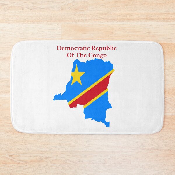 Item preview, Democratic Republic of the Congo Flag Map designed and sold by marosharaf.