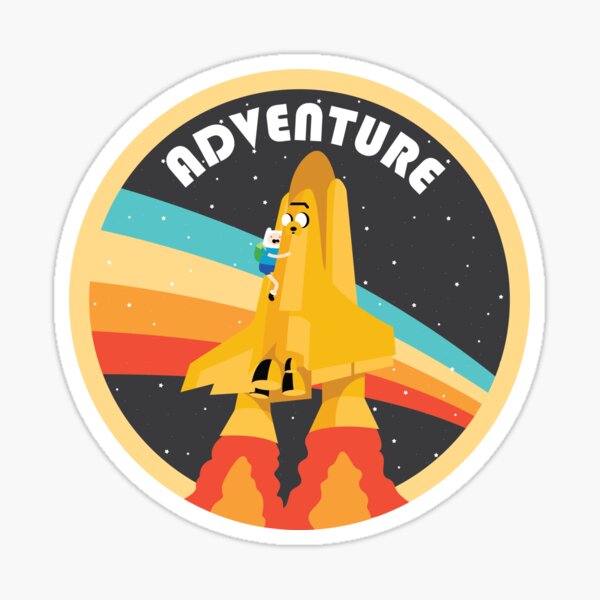 Adventure 2 Space (Adventure Time) Sticker