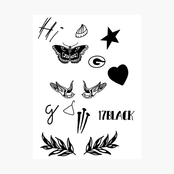 Harry Styles Tattoos Photographic Prints Redbubble