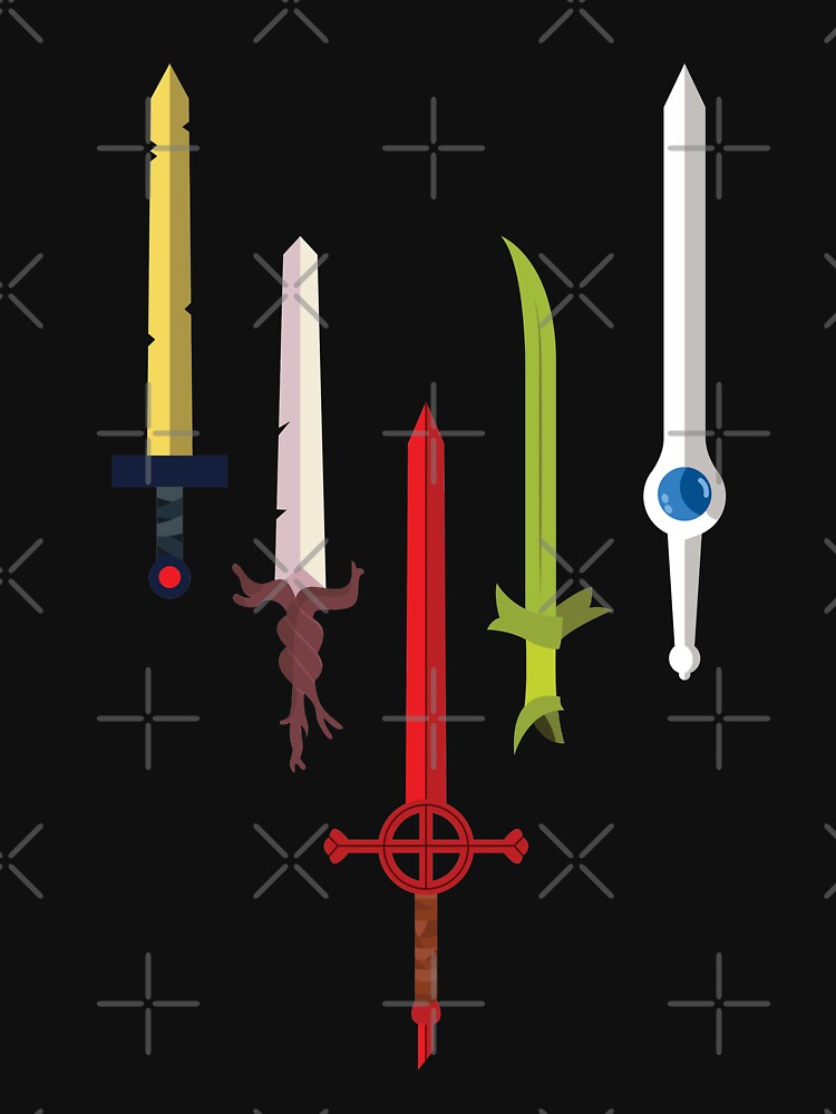 Thumbnail 3 of 3, Racerback Tank Top, Power of the Swords (Adventure Time) designed and sold by Ashley Castleton.
