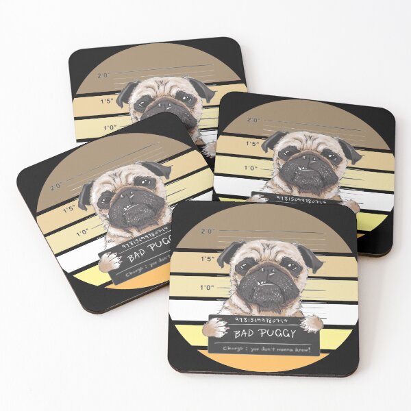 Item preview, angry dog pug prisoner design - Gifts  designed and sold by kedesign1.