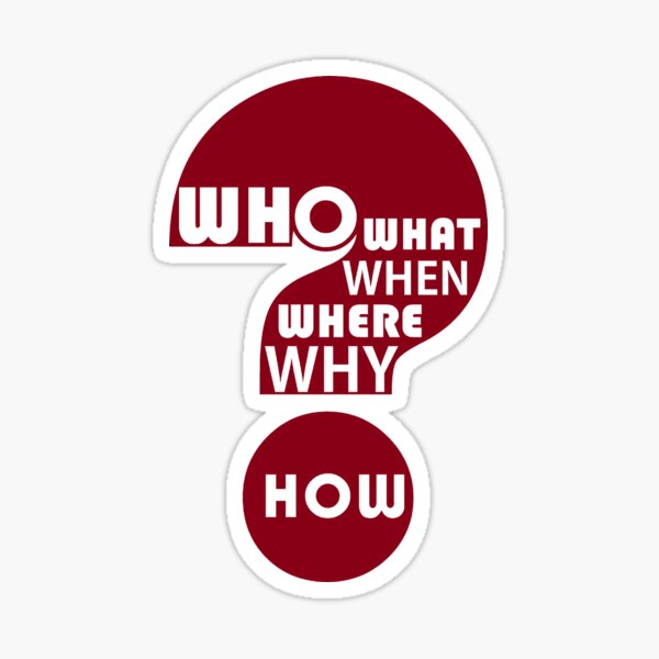 Item preview, Who, What, When, Where, Why, and How? designed and sold by Jean Gregory Evans.