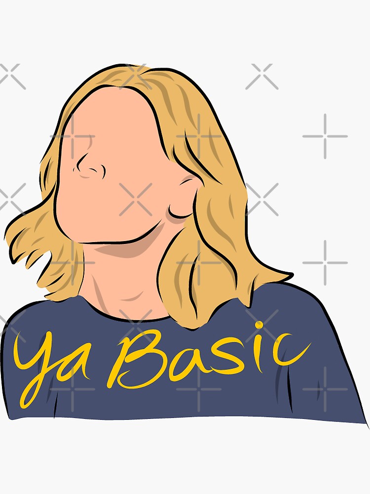  Ya  Basic Sticker  by pb99 Redbubble